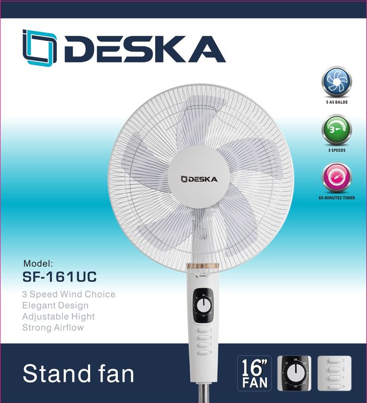 Ventilateur sur pied Deska 16"