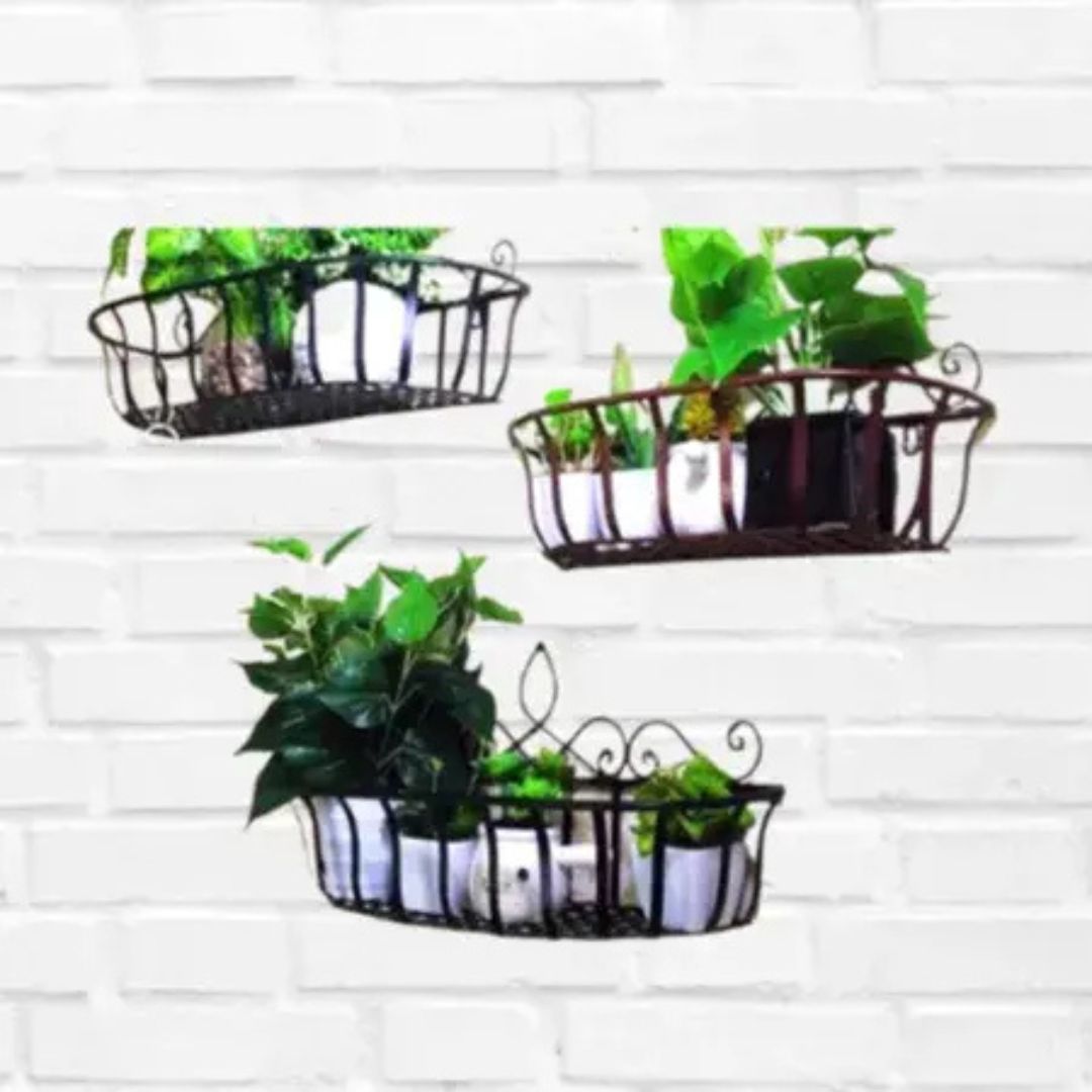 Wall Pot Rack - Brown _0