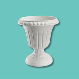 White Bowl With Stand Small 