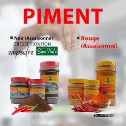 Piment Noir (Γ©bΓ©ssΓ© fionfion) & Piment Rouge