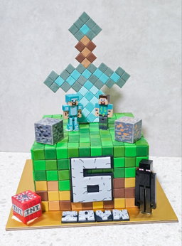 Minecraft cake