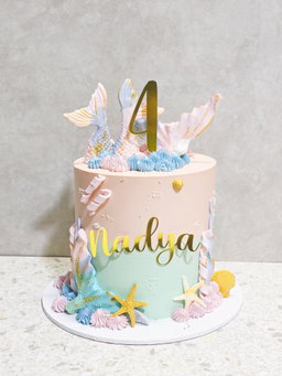 Pastel mermaid cake