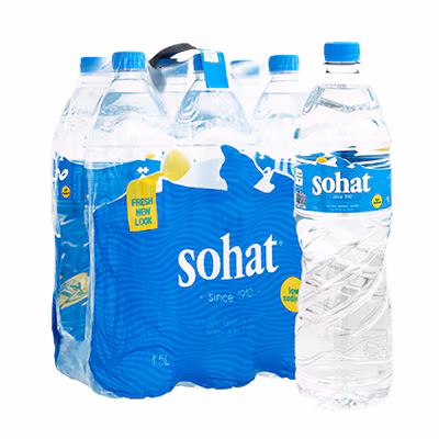 Sohat water 1.5L pack of 6