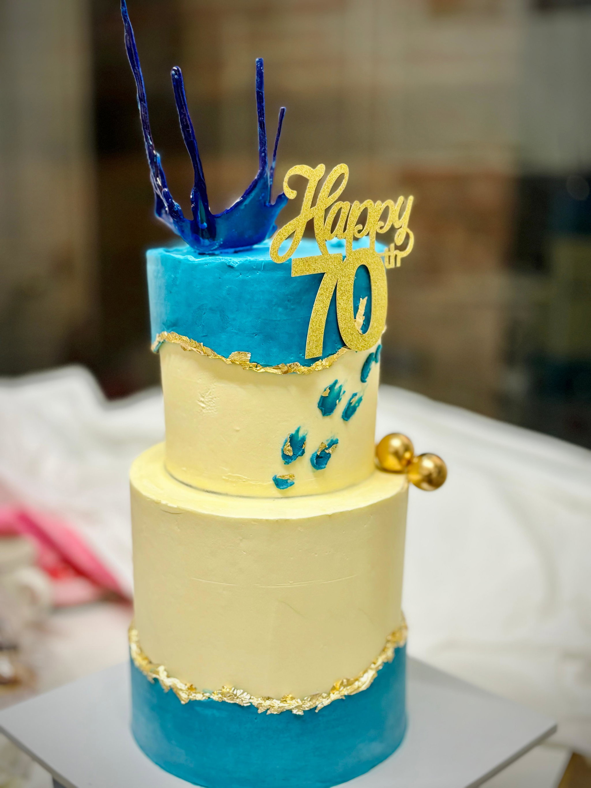 2 TIER 8 inch & 6 inch BIRTHDAY CAKE _1