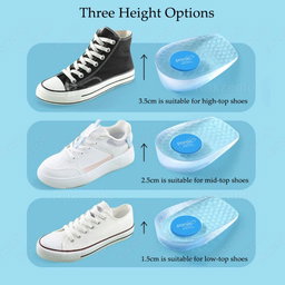Silicone Gel Shoe Height Increase inserts