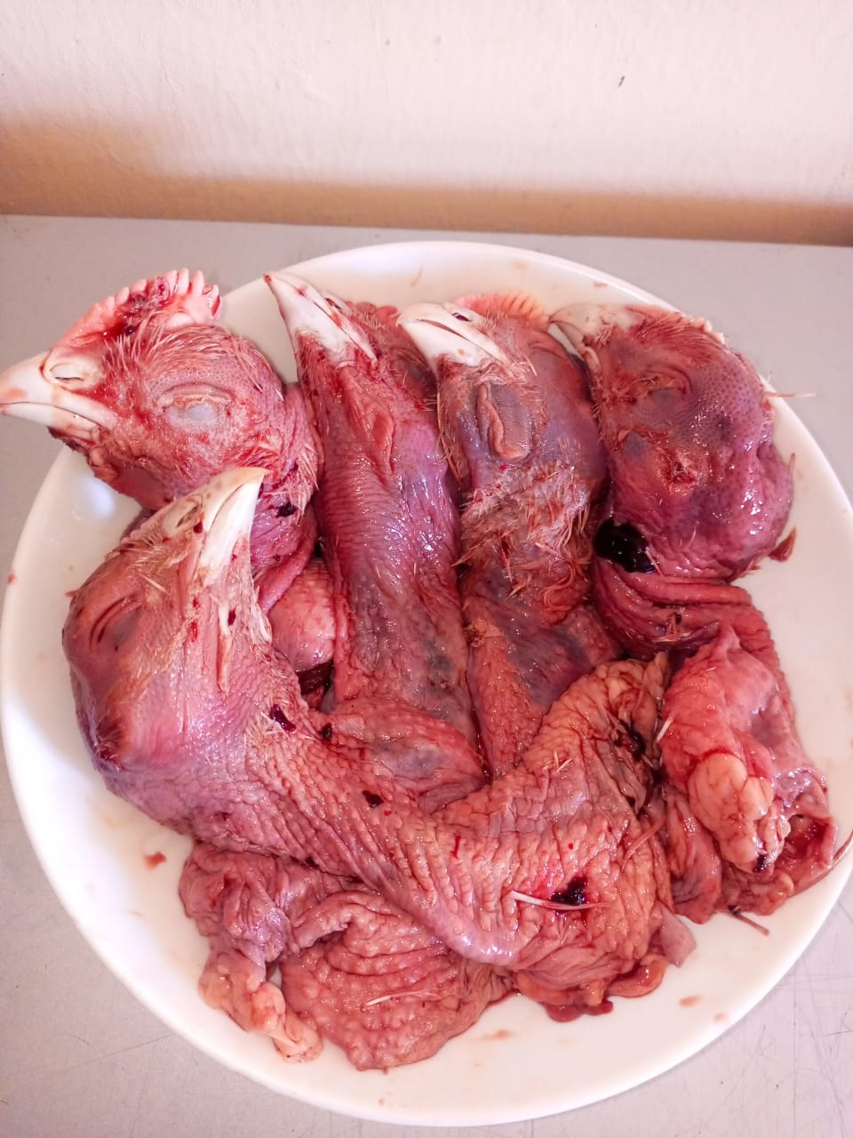Chicken heads with skin_1