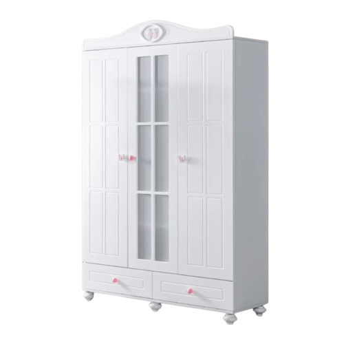 9801 Armoire 3 battant rose_0