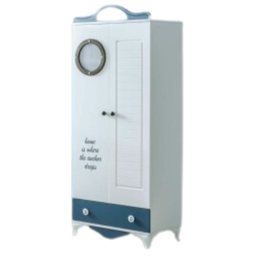 9302 Armoire 2 battant bleu