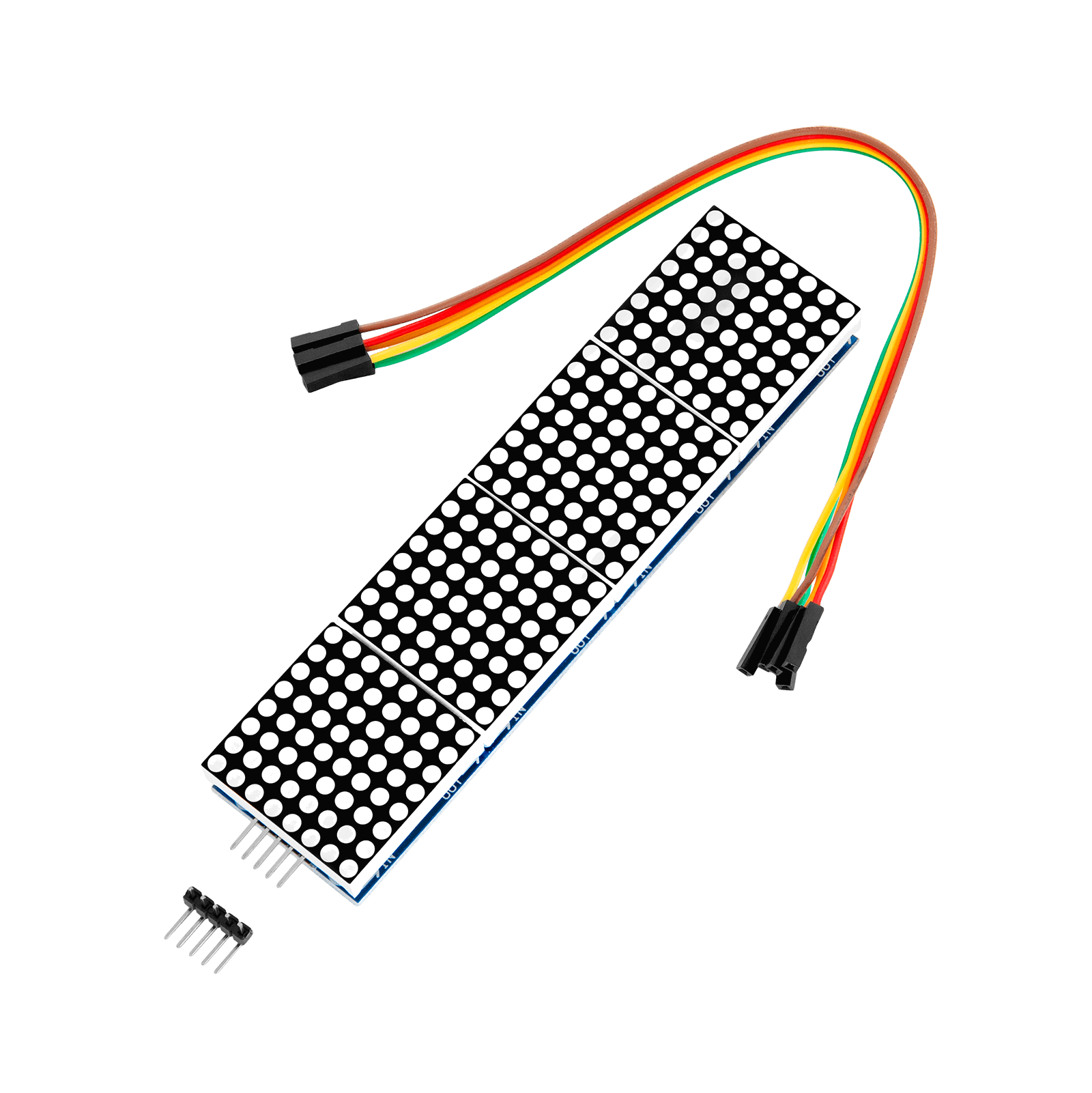 MAX7219 8x32 4 in 1 Dot Matrix LED Display Module Compatible with Arduino and Raspberry Pi_0