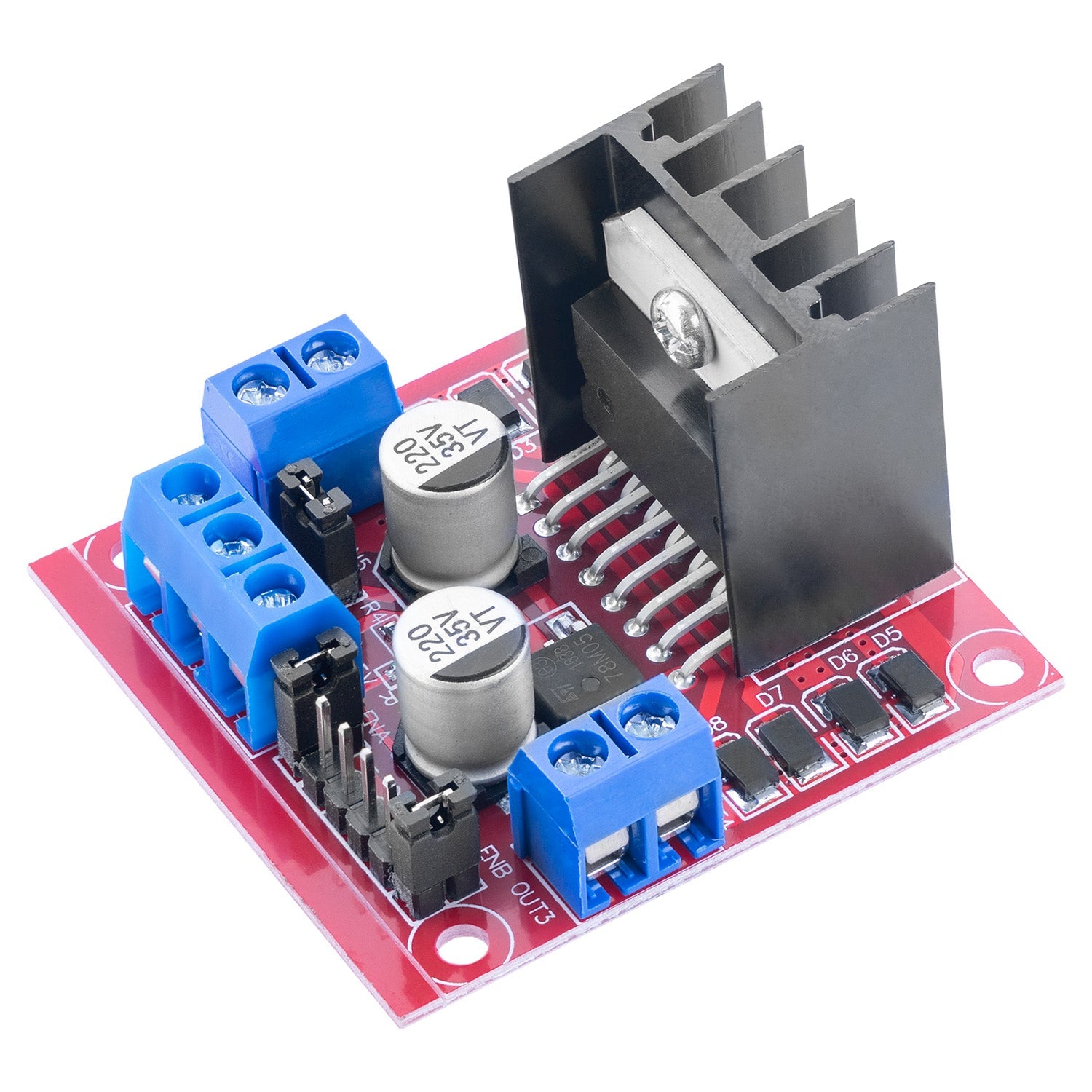 Double H-Bridge DC Motor Controller Board Module AZ-L298N | compatible with Arduino_1