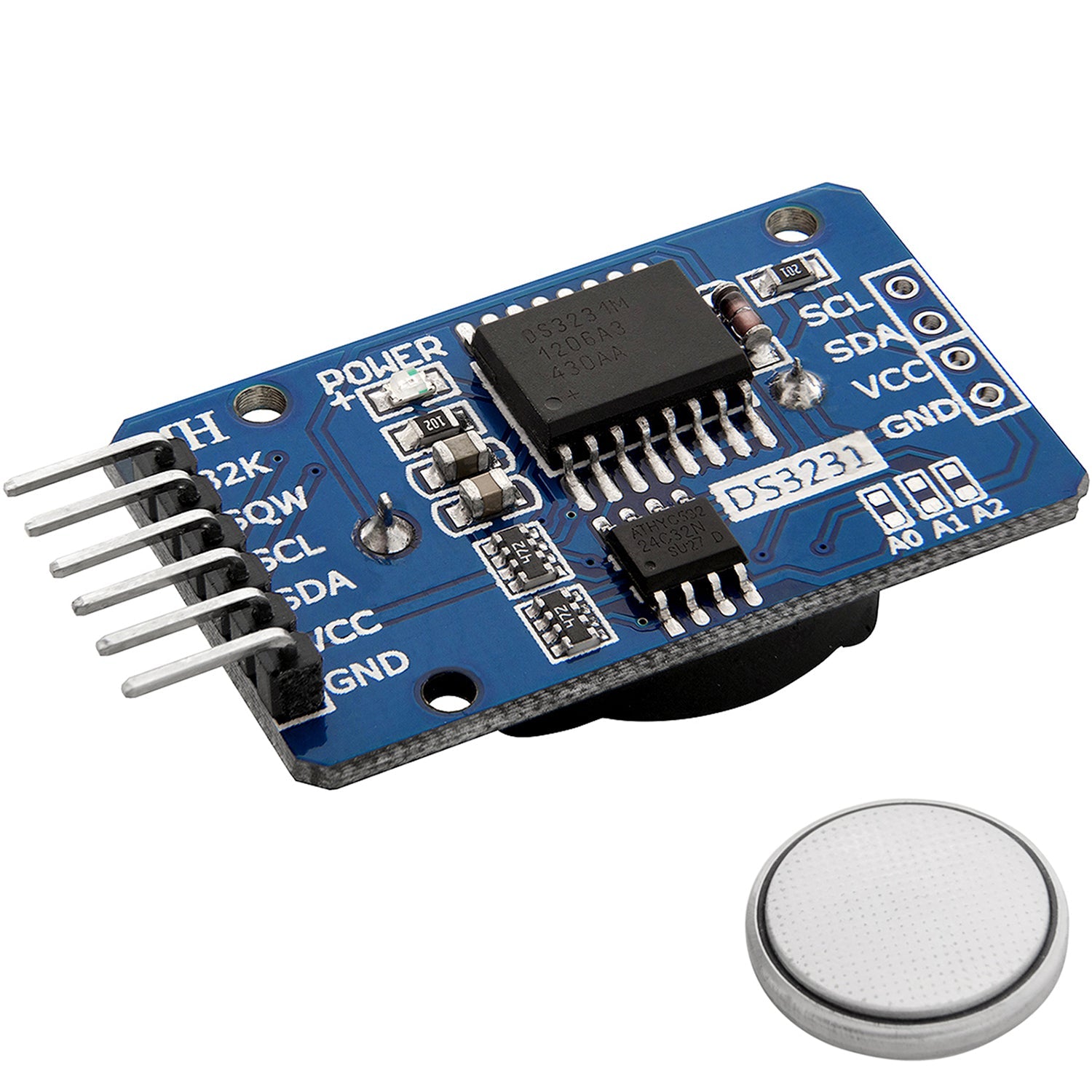 Real Time Clock RTC DS3231 I2C real-time clock compatible with Arduino and Raspberry Pi_0