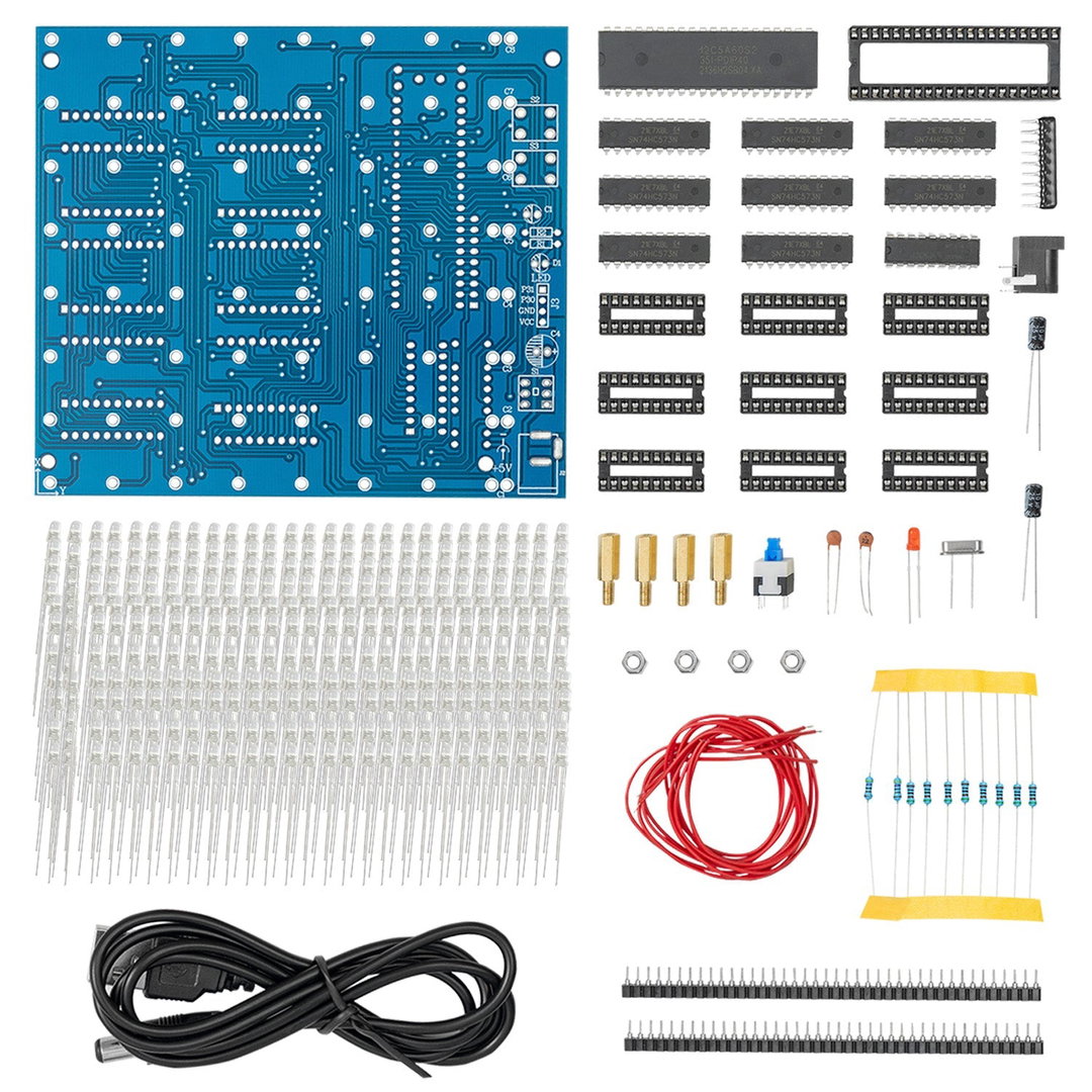 3D LED Cube 8x8x8 Light Matrix cube kit for soldering