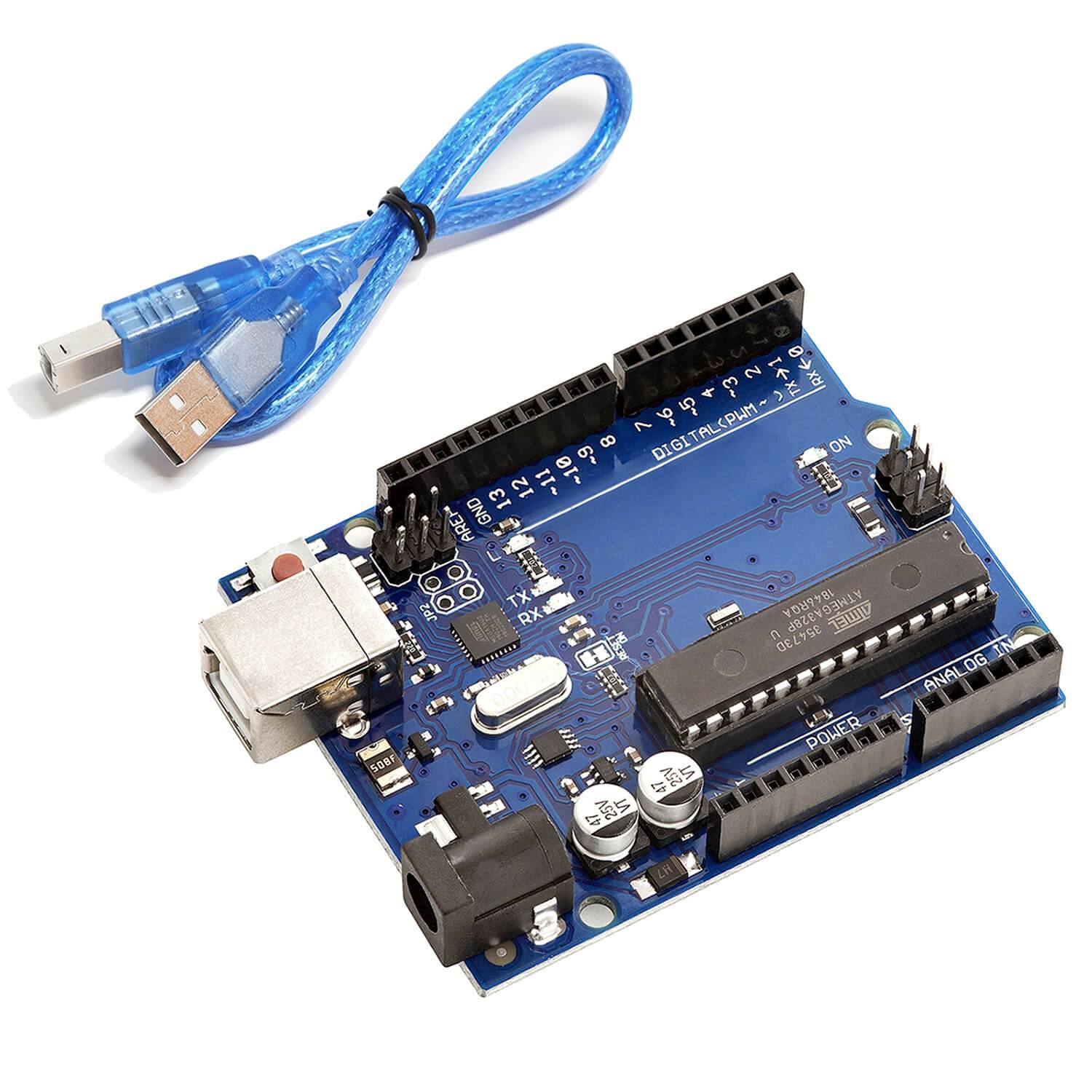 AZ-ATmega328DIP Board Microcontroller Board ATmega16U2 8-bit Development Board with USB Cable_1