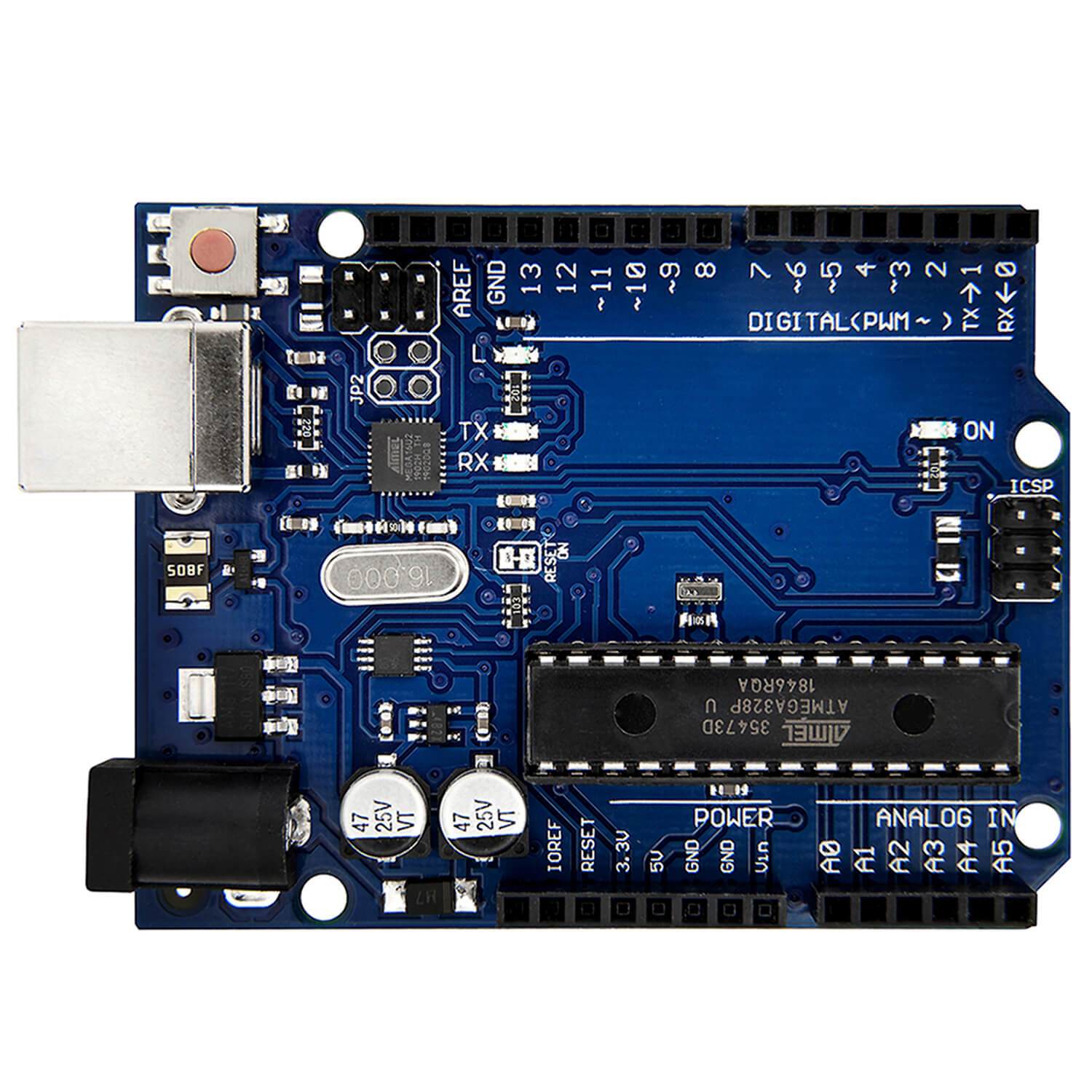 AZ-ATmega328DIP Board Microcontroller Board ATmega16U2 8-bit Development Board with USB Cable_0