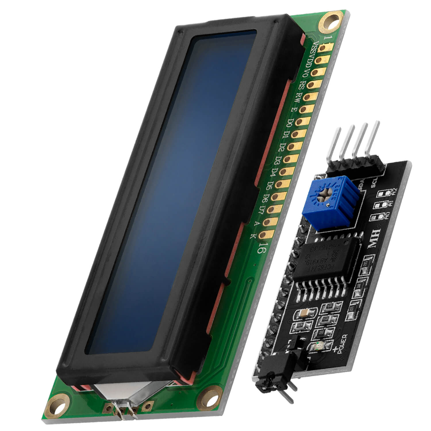 HD44780 1602 LCD module Display Bundle with I2C interface 2x16 characters compatible with Arduino and Raspberry Pi_6