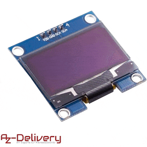 1.3 inch OLED I2C 128 x 64 Pixel Display compatible with Arduino and Raspberry Pi_1