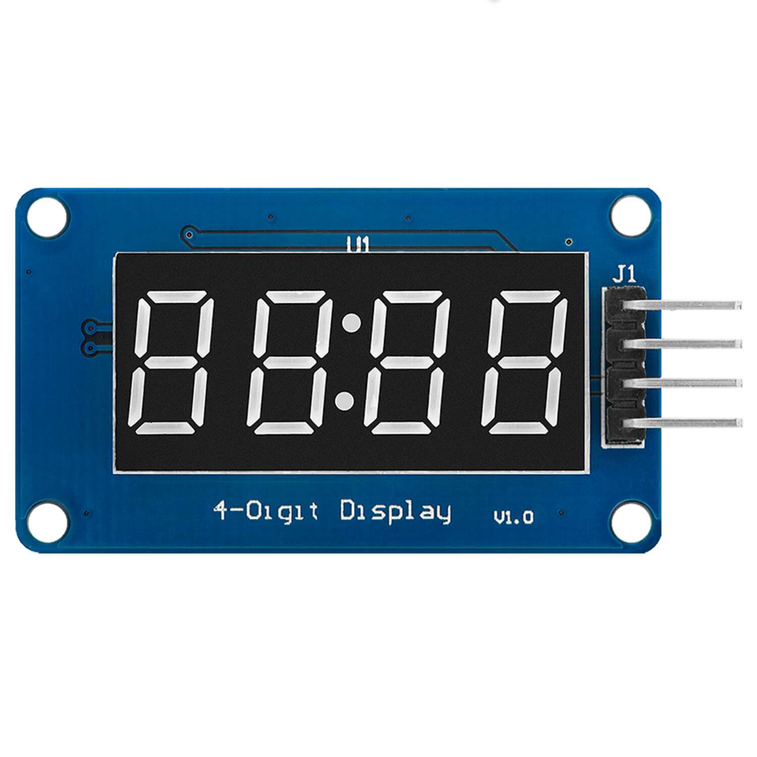 TM1637 4 digit 7-segment display module compatible with Arduino and Raspberry Pi_1