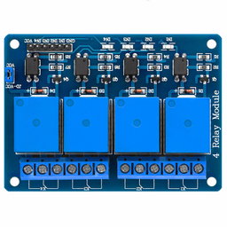 4-channel relay module 5V with optocoupler low-level trigger compatible with Arduino and Raspberry Pi
