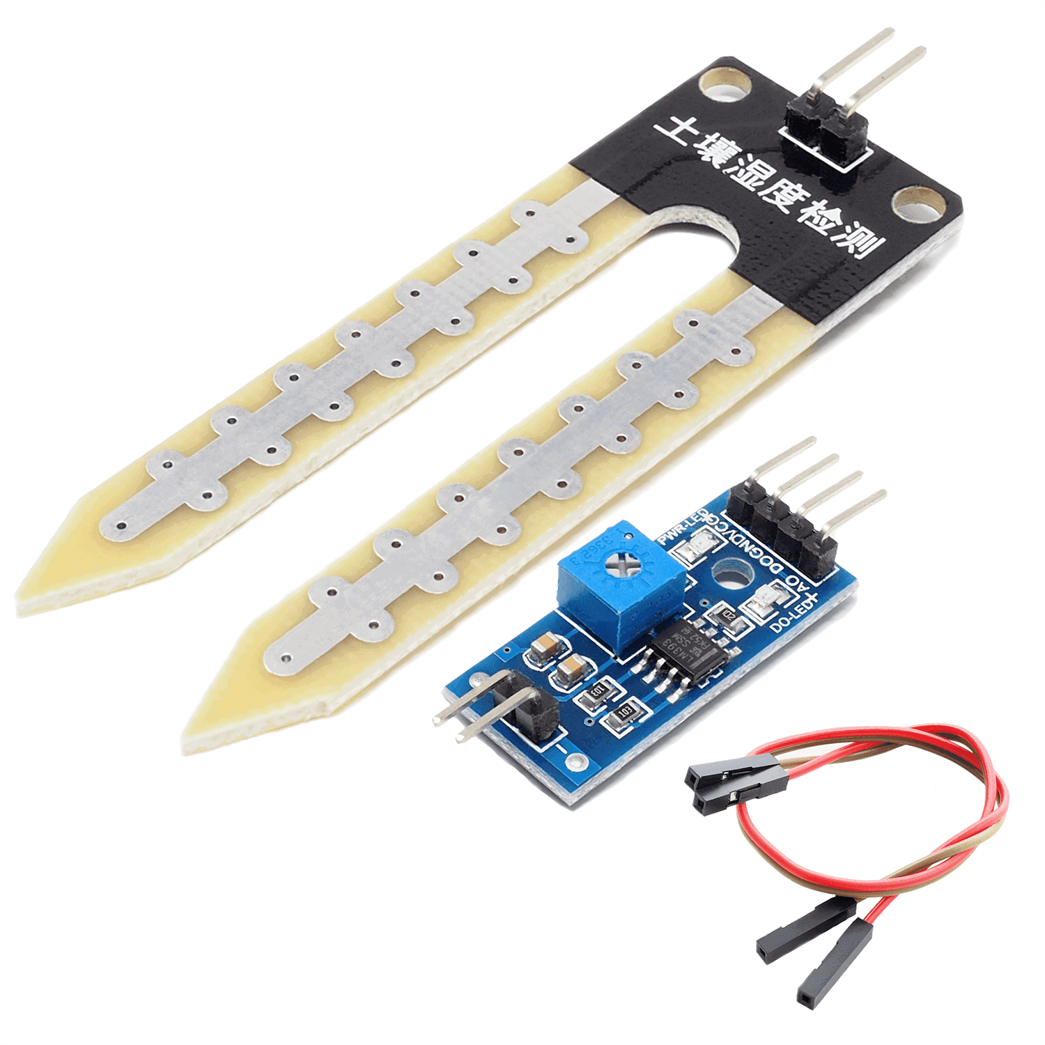 Soil Moisture Sensor Hygrometer Soil Moisture Modules Compatible with Arduino and Raspberry Pi_0