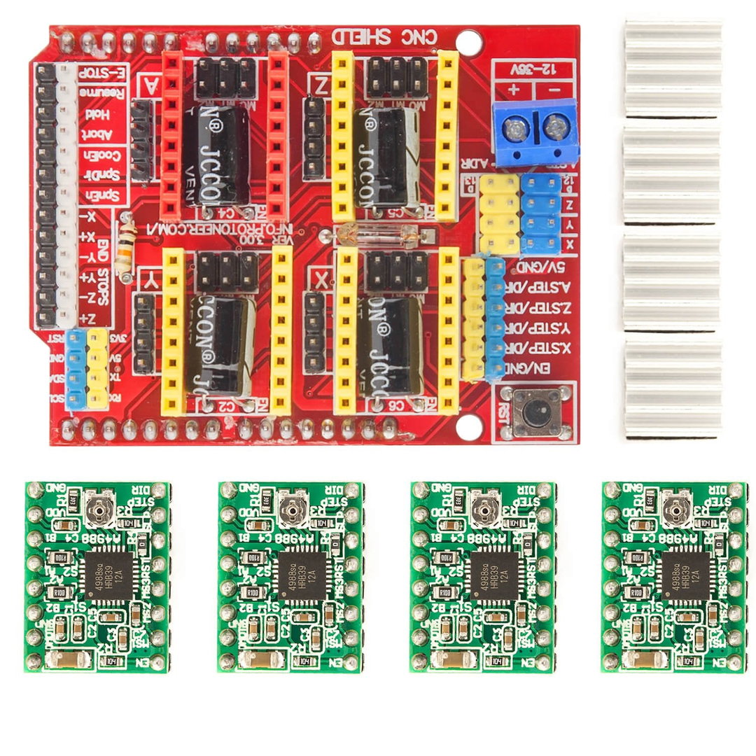 CNC Shield V3 Development Board for A4988 drivers Stepper for 3D printer compatible with Arduino