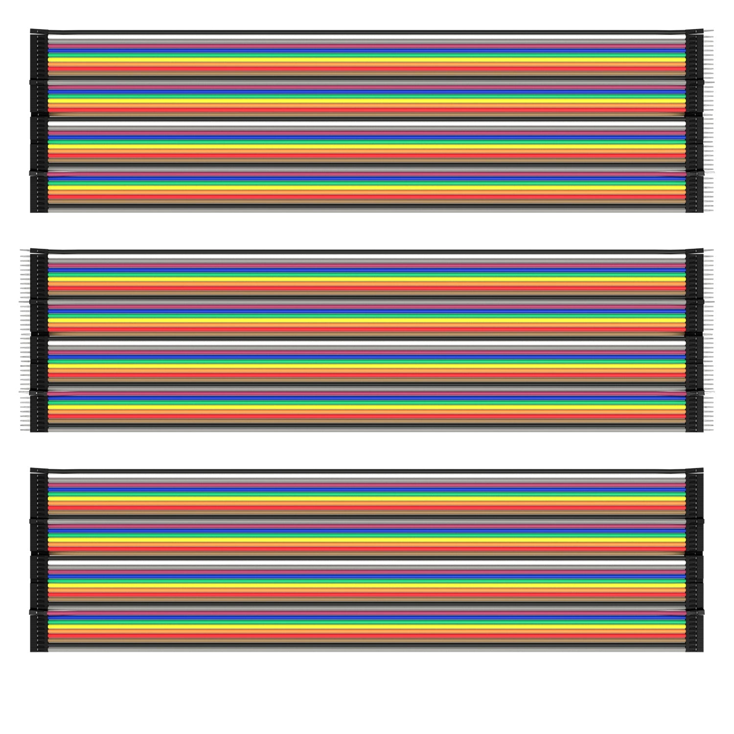 Jumper Wire cable 3 x 40 pcs. 20 cm M2M / F2M / F2F compatible with Arduino and Raspberry Pi Breadboard_0