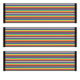 Jumper Wire cable 3 x 40 pcs. 20 cm M2M / F2M / F2F compatible with Arduino and Raspberry Pi Breadboard