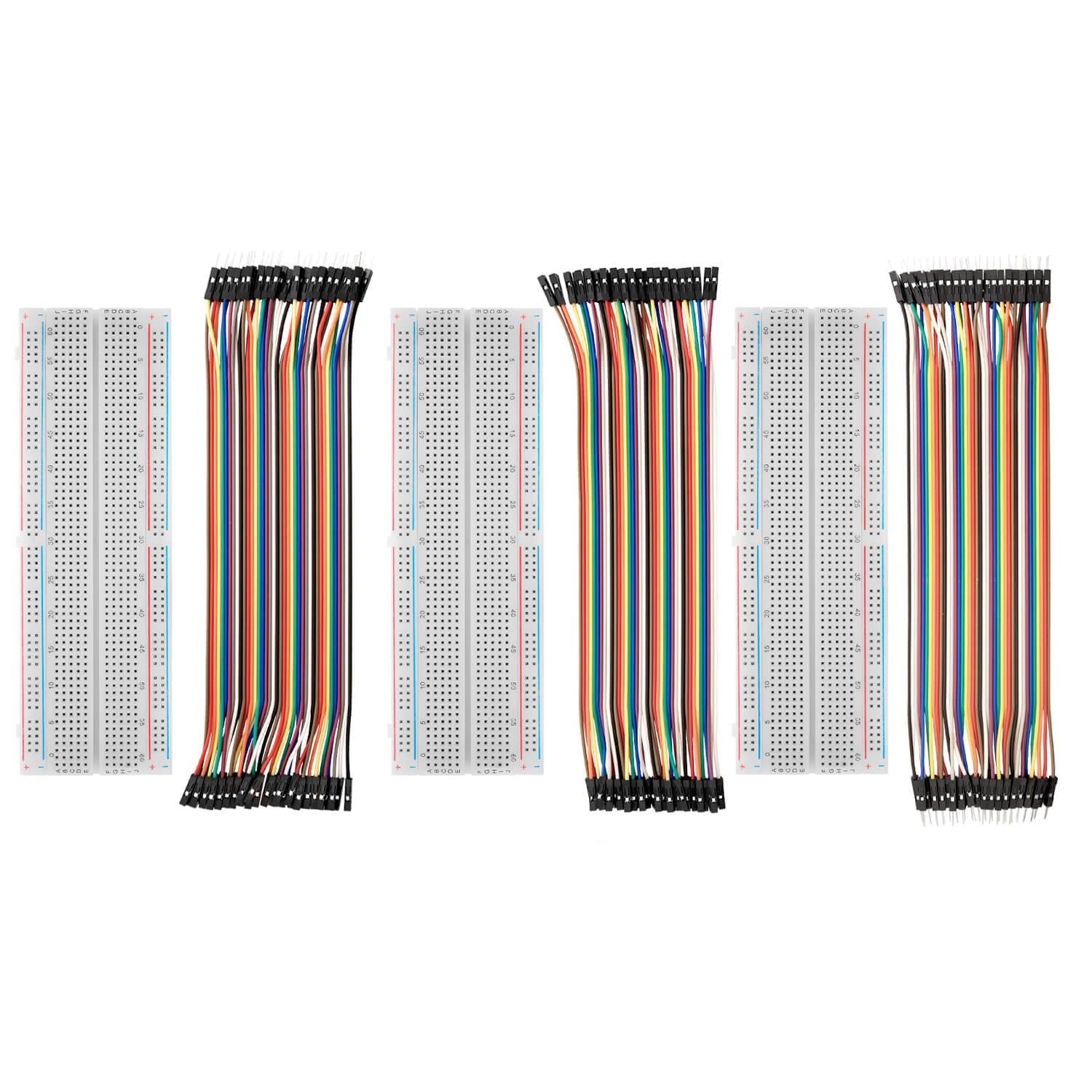 Breadboard Kit - 3x jumper Wire M2M/F2M/F2F + 3 Set MB102 BREADBORD compatible with Arduino and Raspberry Pi_0