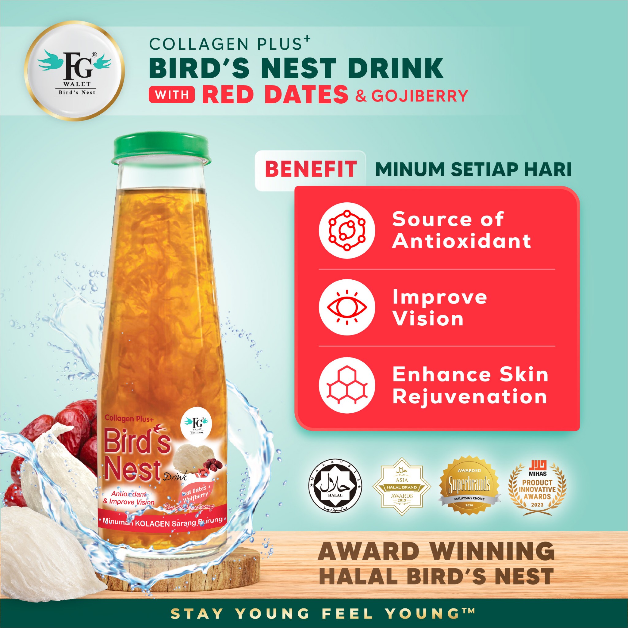 Collagen Birdnest Drink (Red Dates & Gojiberry)