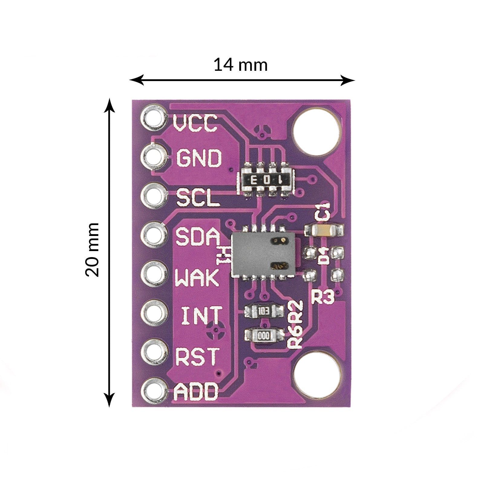 Carbon Dioxide Gas Sensor Metal Oxide CCS811 Sensor with High Sensitivity On-Board Detection Sensor Module for Air Quality_0