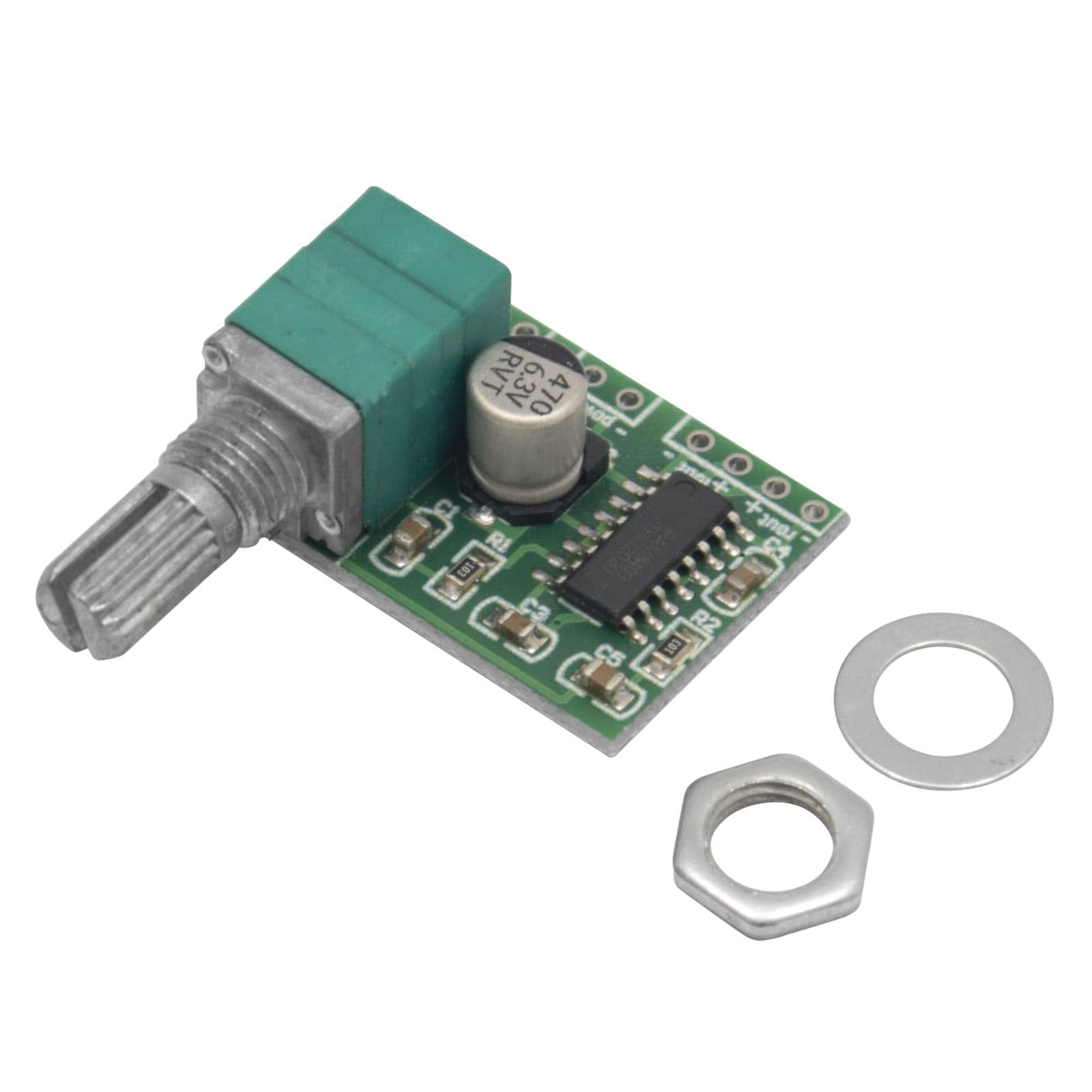 PAM8403 digital mini audio amplifier 2x 3 Watt DC 5V power amplifier board with potentiometer for DIY speakers and headphones_1