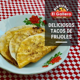 ORDEN DE TACOS DE FRIJOLES (3 PIEZAS)