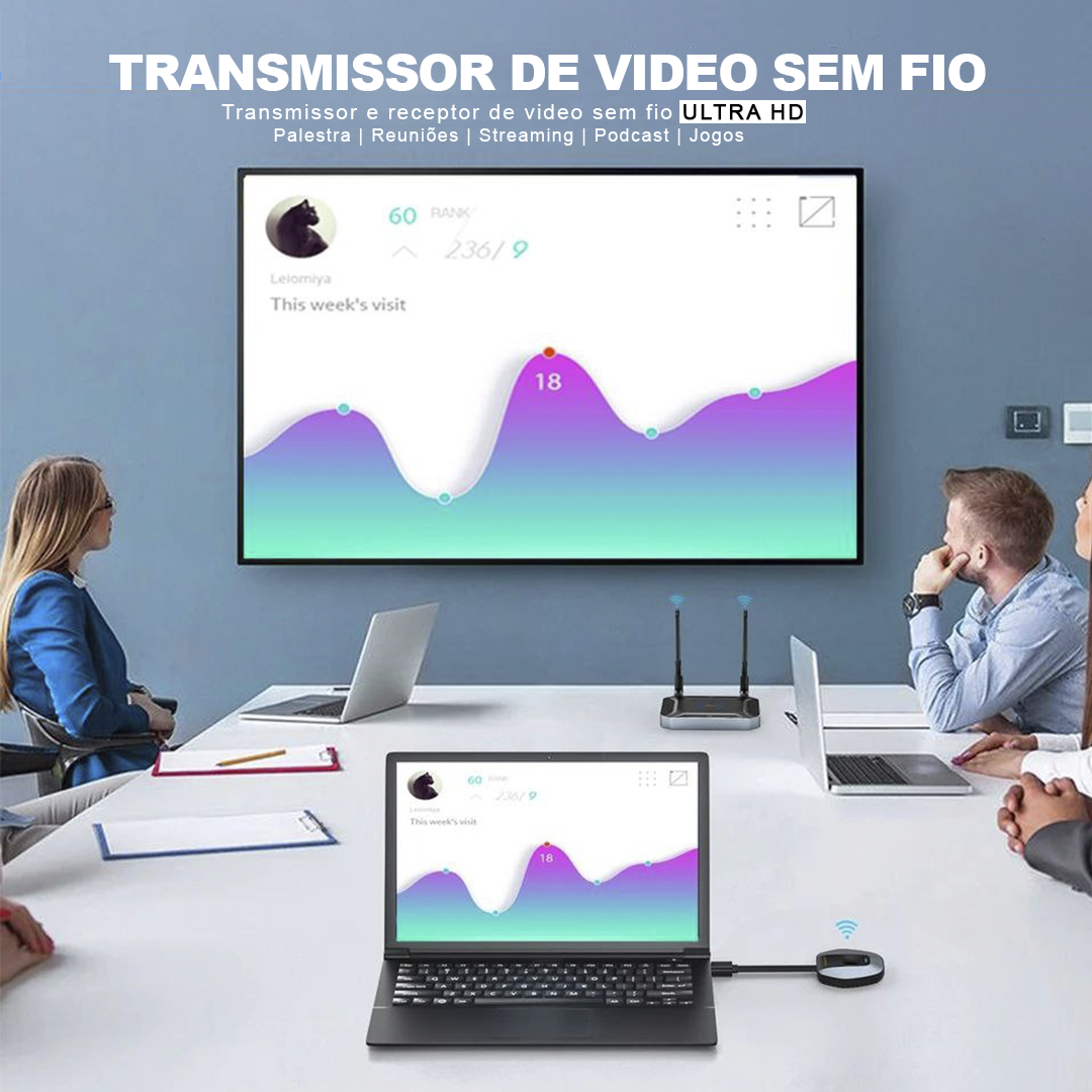 Transmissor e receptor HDMI sem fio CS6 1080P HD 4K_0