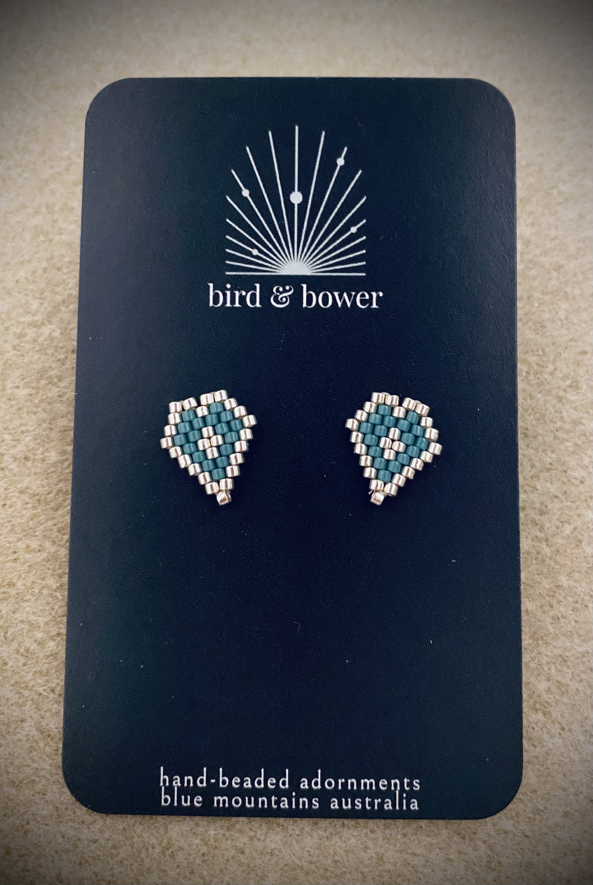 Love Never Fails studs - Silver Eucalypt _0