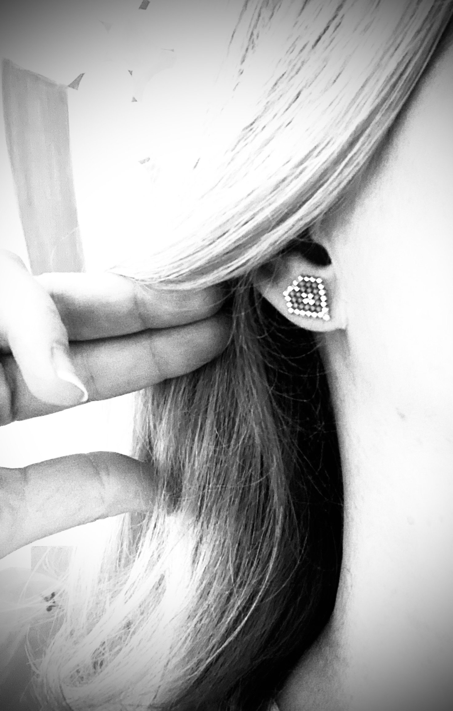 Love Never Fails studs - Pale Gold Watermelon_2