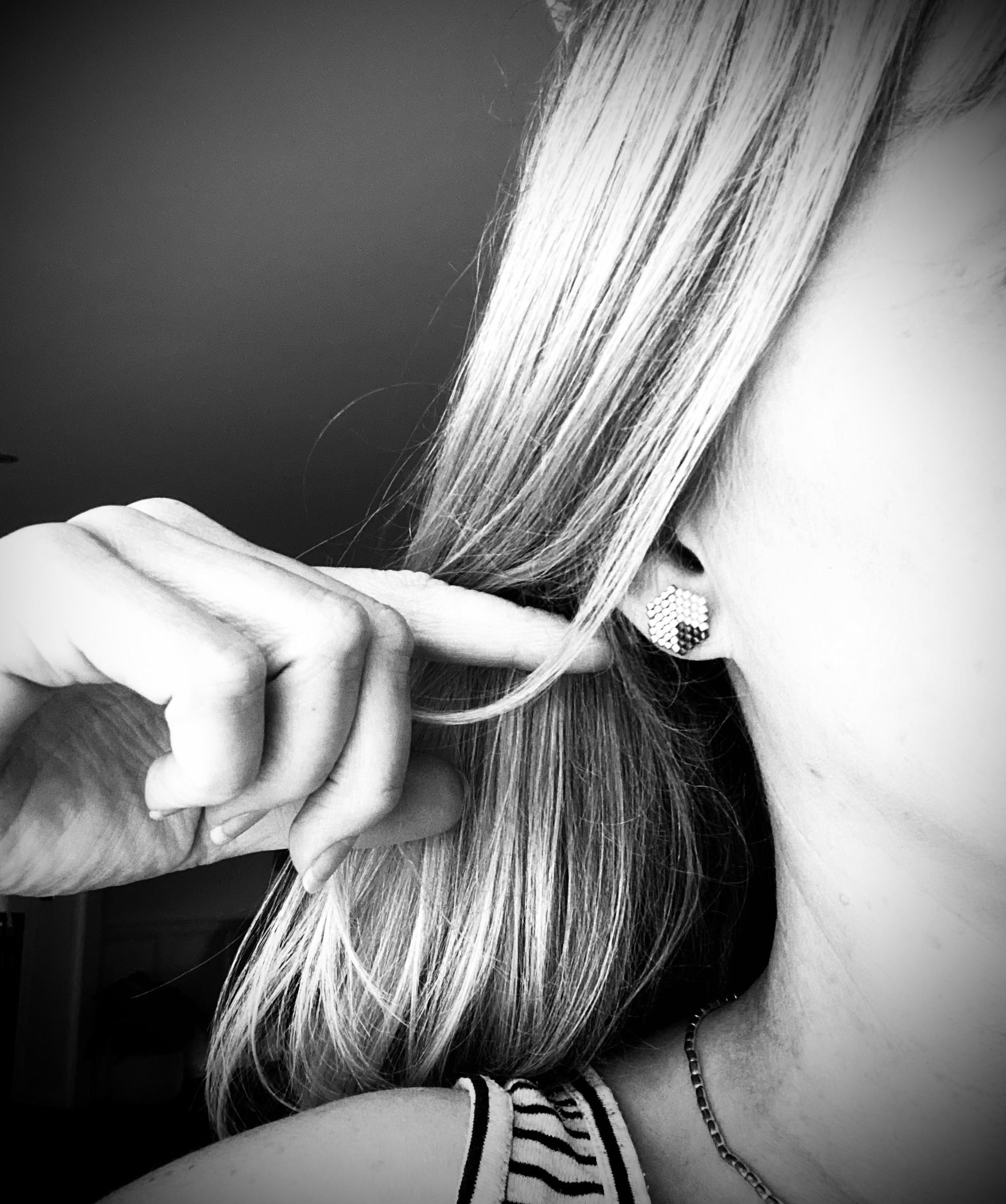 Gold Geo Studs - Monochrome _2