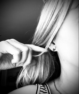 Silver Geo Studs - Bayberry Blue