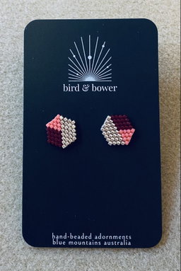 Silver Geo Studs - Currant 