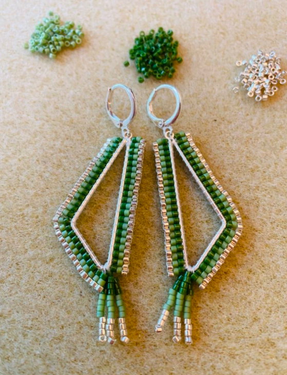 Silver New Life Earrings 