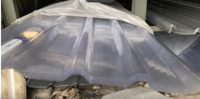 Twinlite greca 820 6mm double layer skylight alderon bahan polycarbonate