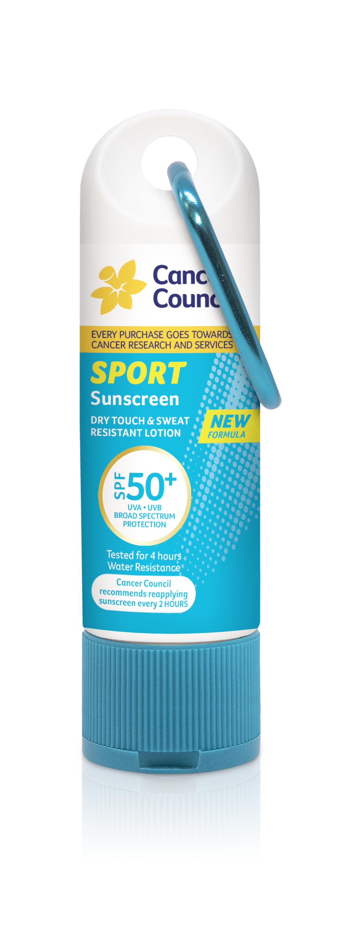 CANCER COUNCIL Sport Dry Touch Ezi Clip Sunscreen 50+ 50ml_0