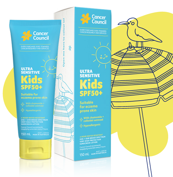 CANCER COUNCIL Kids Ultra Sensitive SPF50+ 150ml
