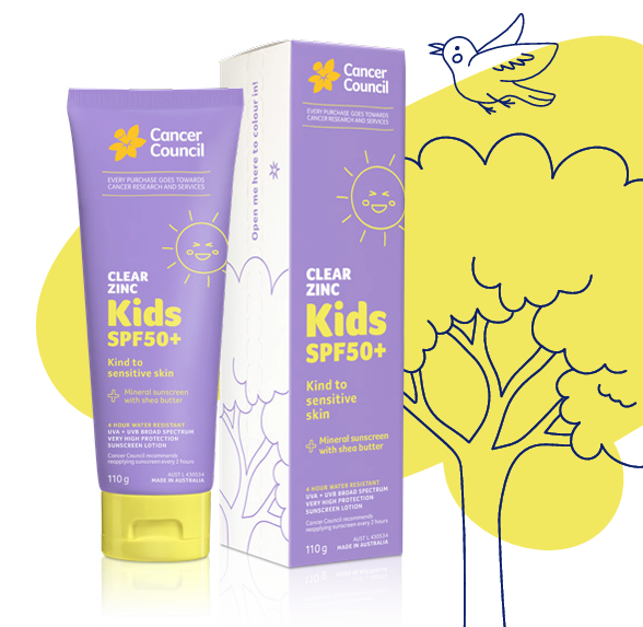CANCER COUNCIL Kids Clear Zinc SPF50+ 110g_0