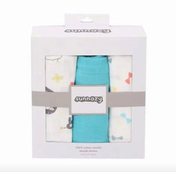 Pack 3 Langes en mousseline