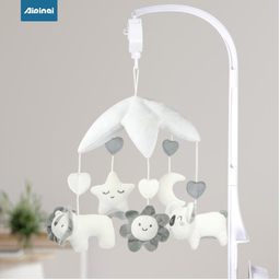 Mobile musical baby crib