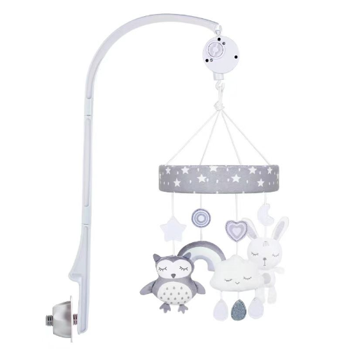 Mobile musical baby crib