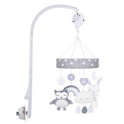 Mobile musical baby crib