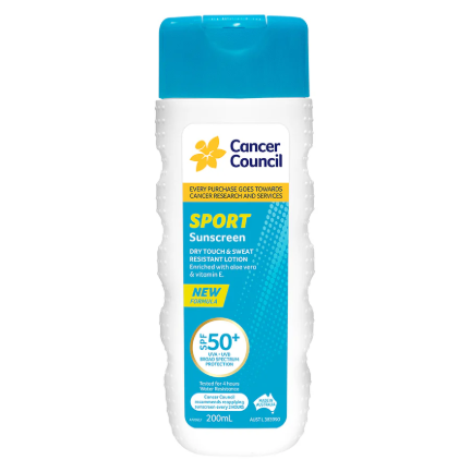 CANCER COUNCIL Sport Dry Touch Sunscreen 50+ 200ml