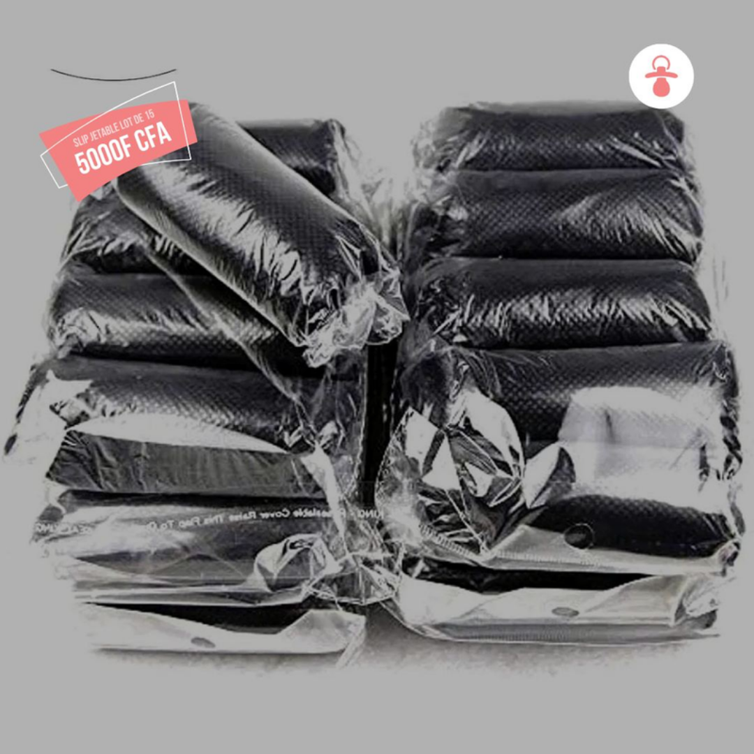 Lot de 15 slips jetables