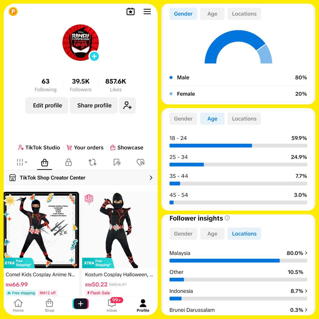 Acc TikTok 39K