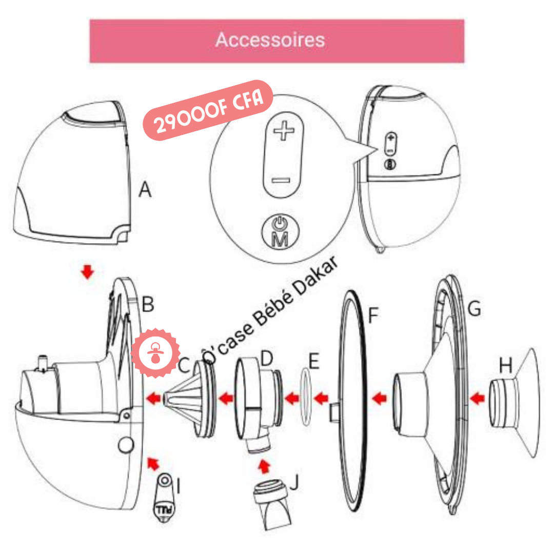 Tire lait électrique portable Cmbear_3